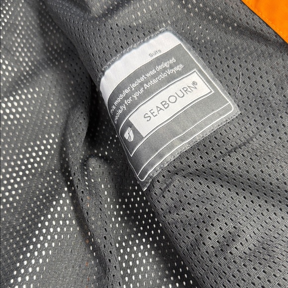 Antartica Voyages Men's High-Performance Jacket - Vibrant Orange and Gray - Picture 11 of 11